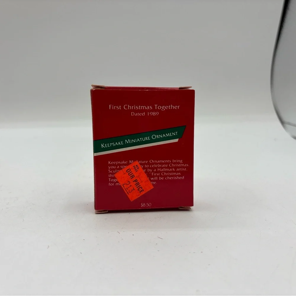 Hallmark Keepsake Miniature Ornament Dated 1989 Vintage First Christmas Together